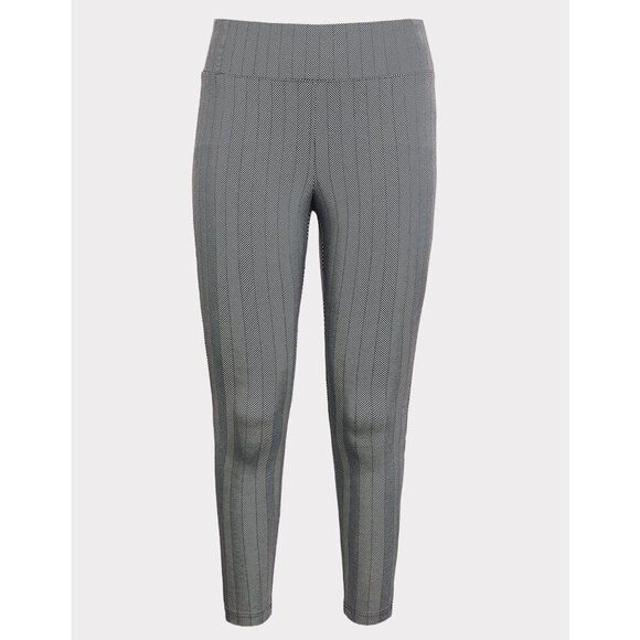 Torrid Studio Pants Size 0 Large Slim Fix Pixie Ponte Herringbone Bone NWOT - Picture 4 of 14